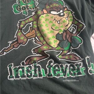 Vintage 1996 Looney Tunes Taz “Irish Fever” St. Patrick’s Day T-Shirt XL